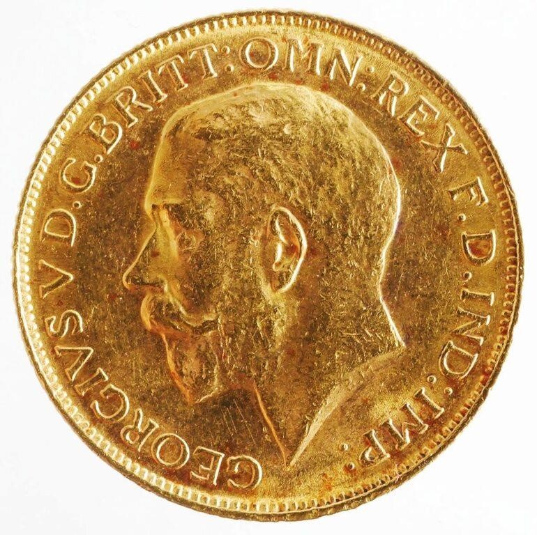 1918 M GOLD SOVEREIGN GEORGE V1918 363e79