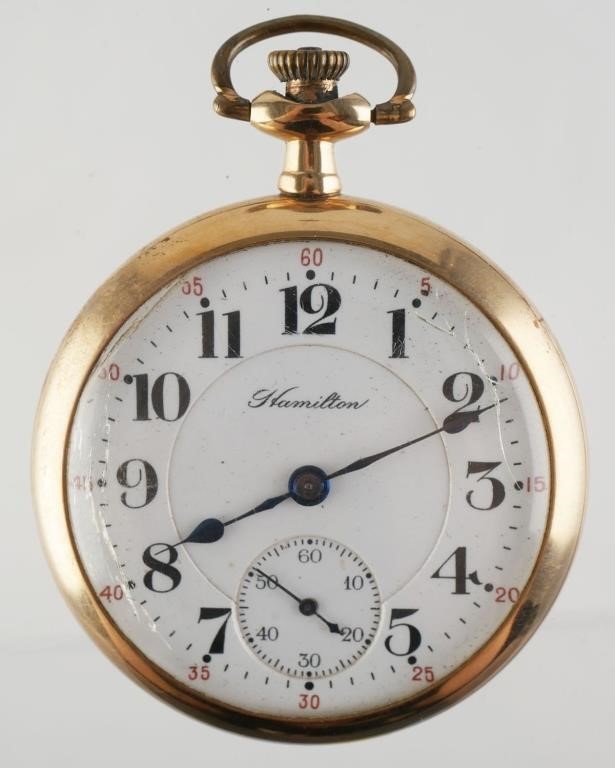 21-JEWEL HAMILTON POCKET WATCHMasonic