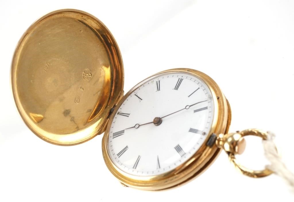 H. REDARD 18K GOLD SWISS POCKET WATCH19C