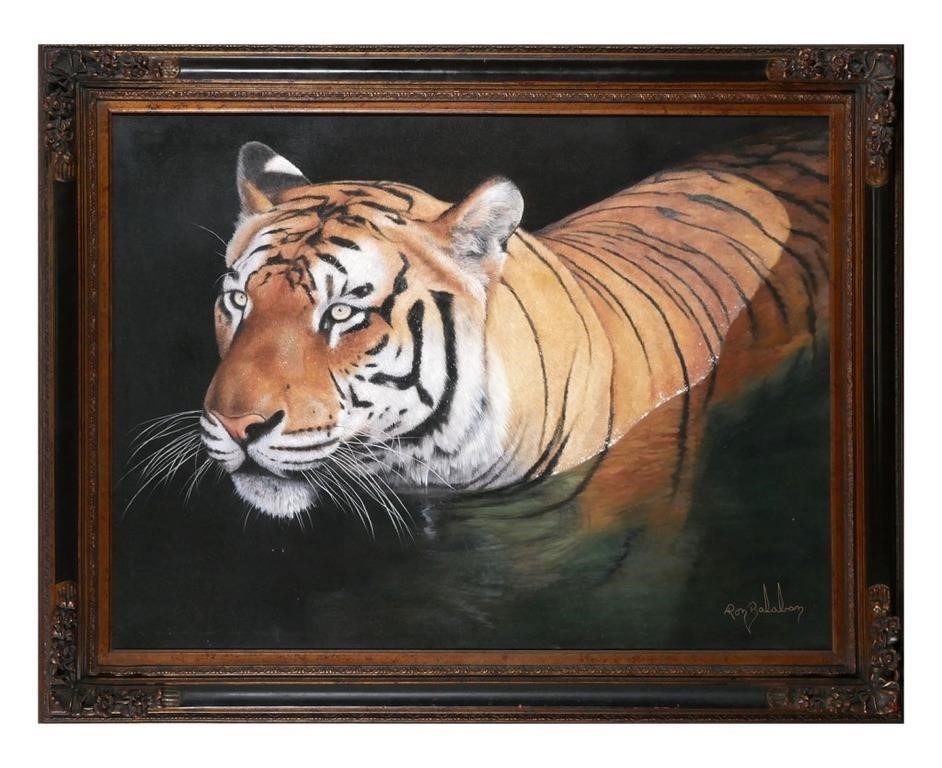 RON BALABAN, O/C, TIGERLarge oil