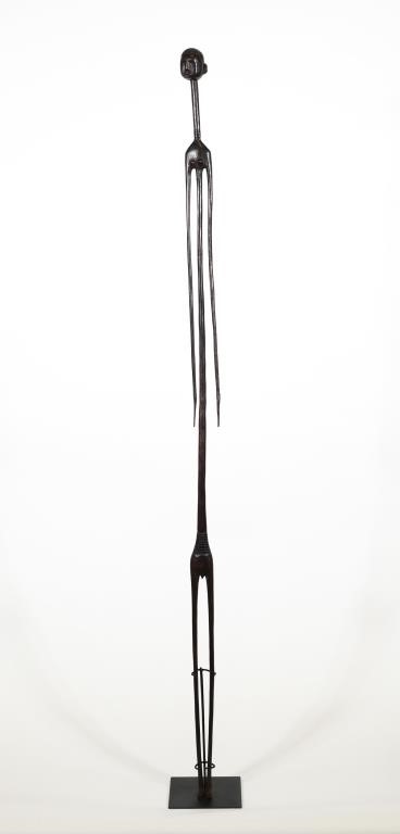 AFRICAN NYAMWEZI FIGURAL STICK 363f60