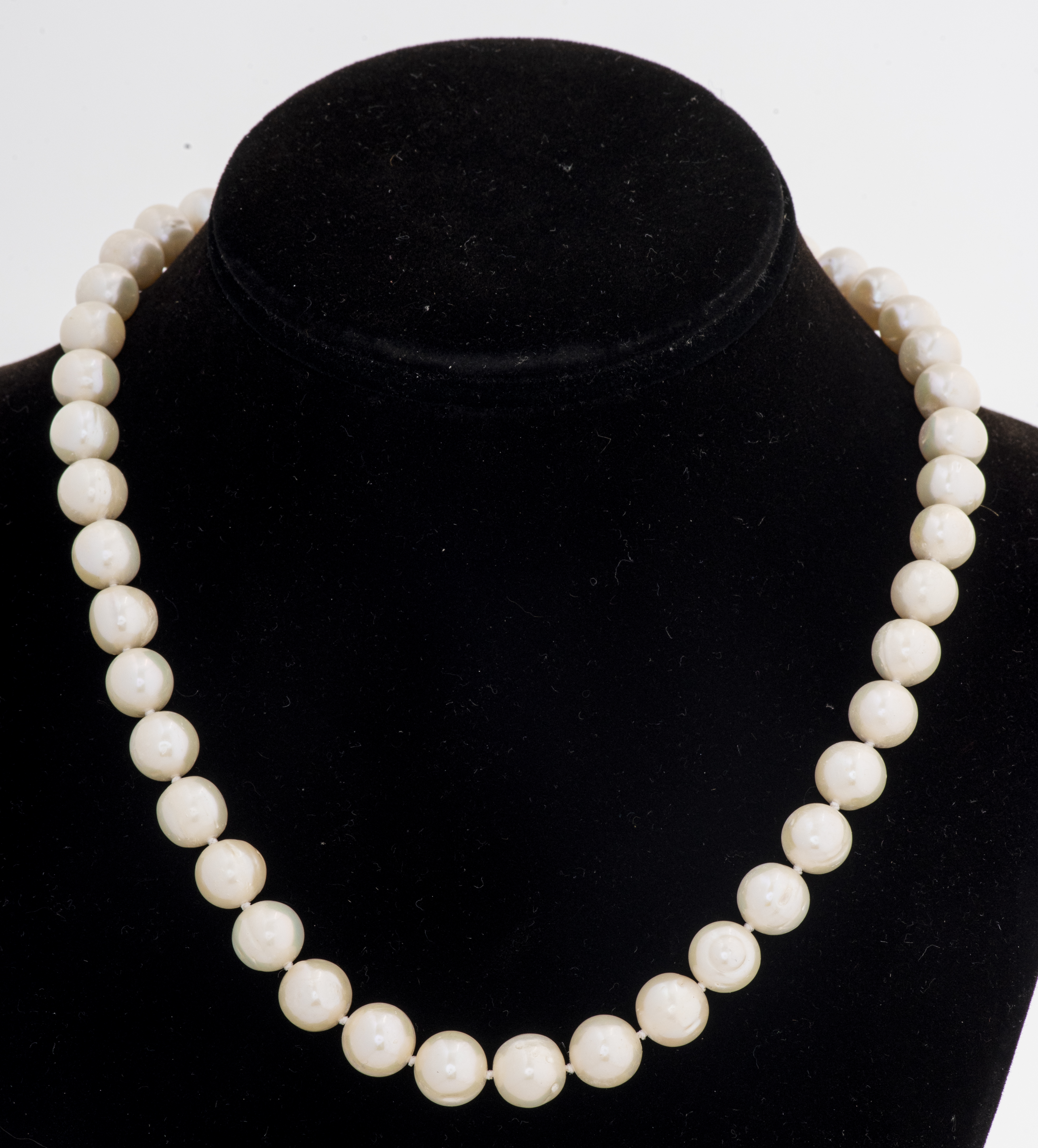 SILVER 9MM CULTURED PEARL NECKLACE 363f80