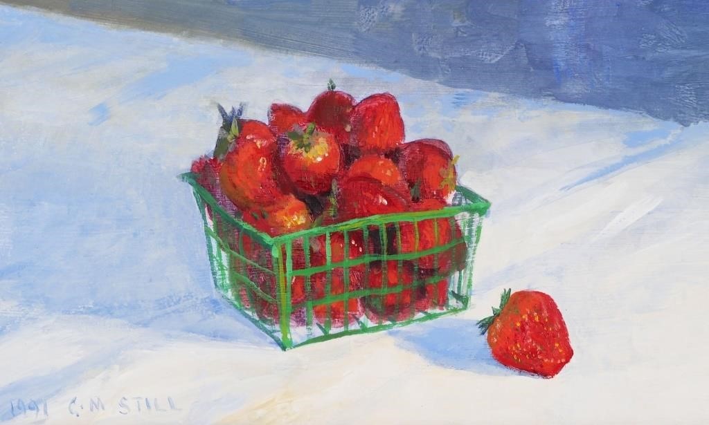 CHRISTOPHER M. STILL, O/B, STRAWBERRIESOil