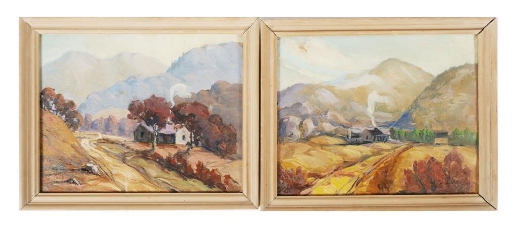 LOUIS E. JONES, TWO PAINTINGS,