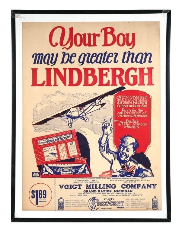 CHARLES LINDBERGH ADVERTISING POSTERCirca 36400d