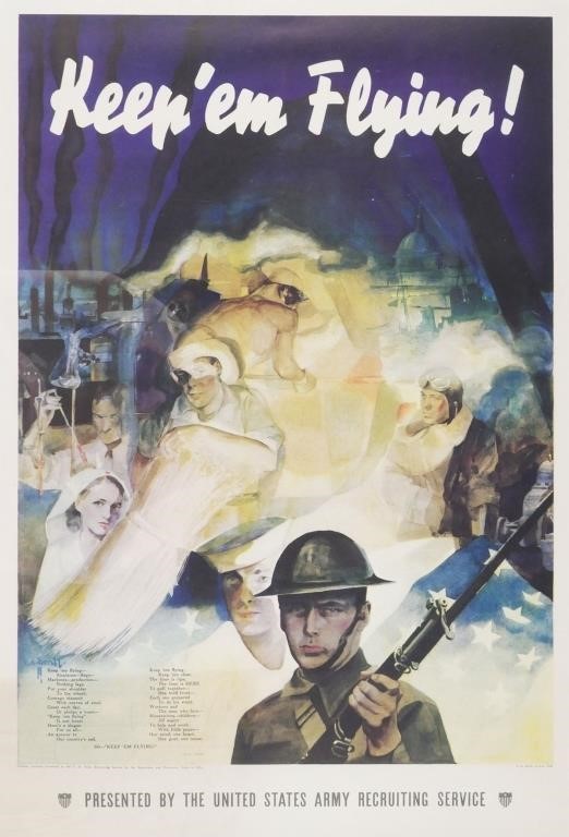 C.C. BEALL, WWII RECRUITMENT POSTERWWII