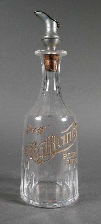 PRE-PROHIBITION RYE WHISKEY DECANTEREarly