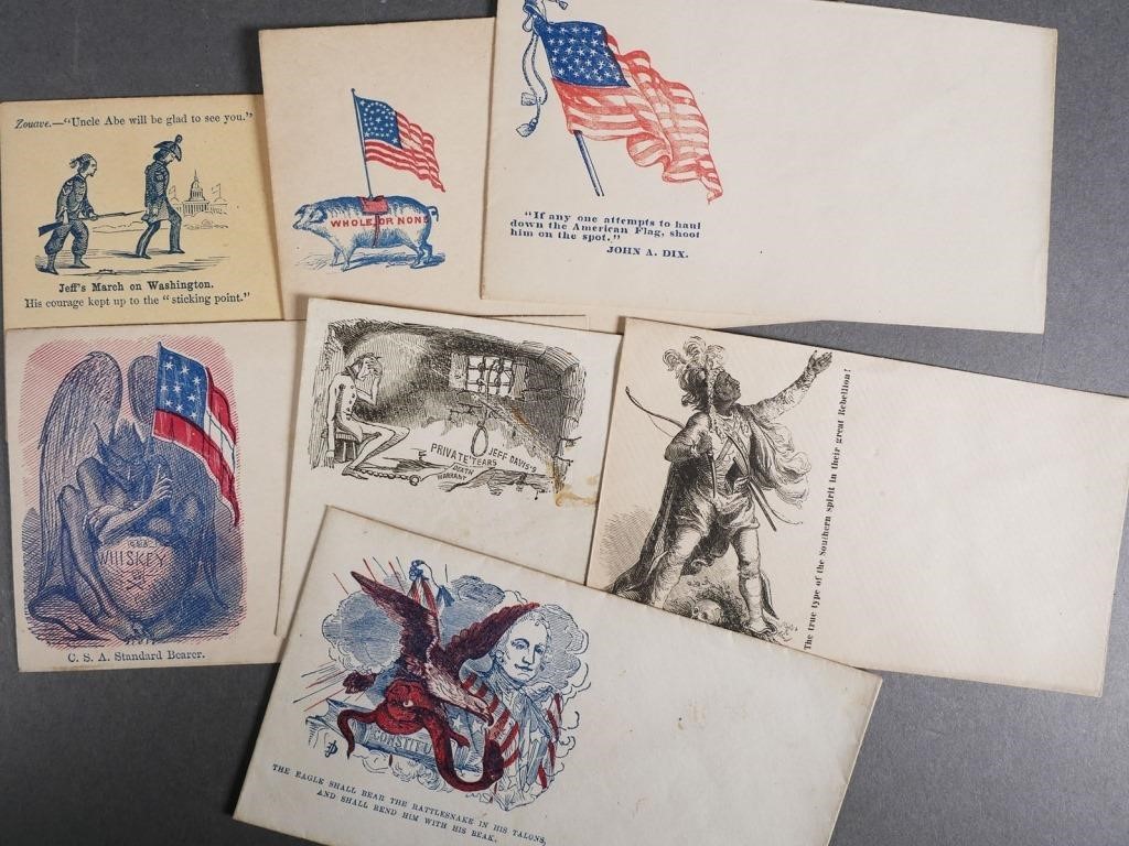  74 CIVIL WAR ENVELOPES CONFEDERATE 364059