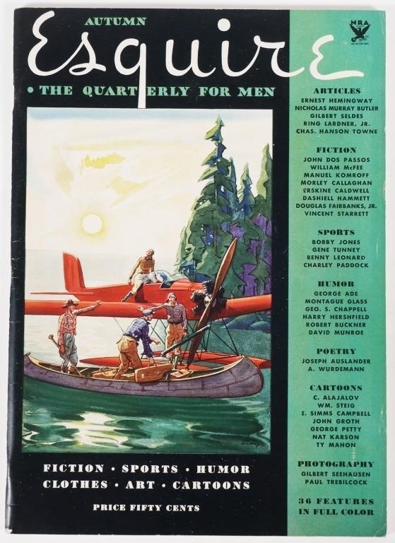 ESQUIRE MAGAZINE ISSUE 1 1933Well 36407a