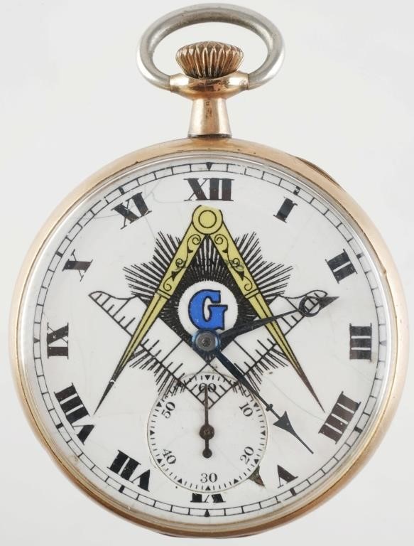 ILLINOIS WATCH MASONIC DIAL AUTOCRAT 364094