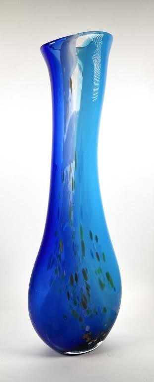 CONTEMPORARY ART GLASS VASE CENTERPIECETall