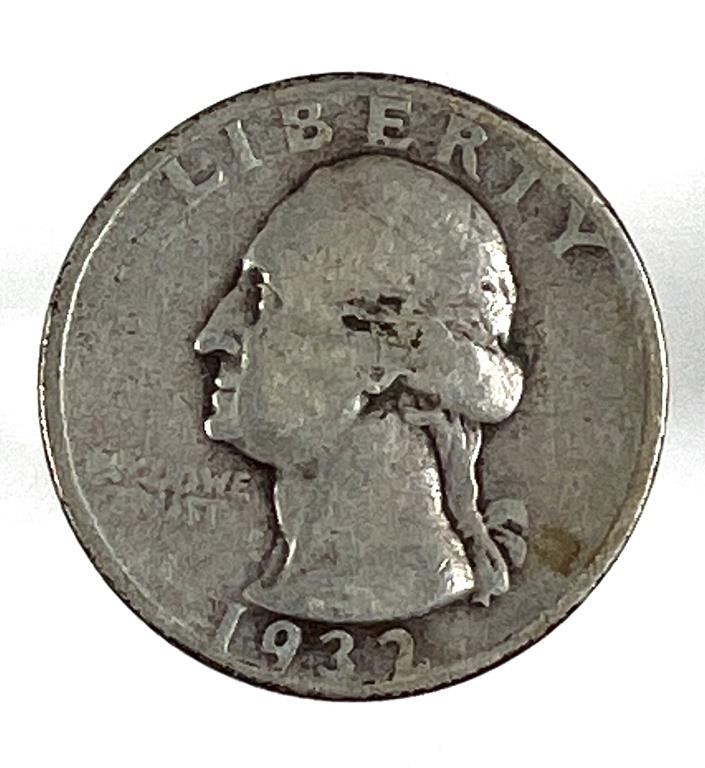 US 1932D WASHINGTON QUARTER COIN