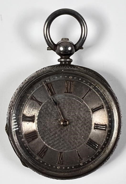 ANTIQUE MATHEY GENEVE FINE SILVER POCKETWATCHMathey