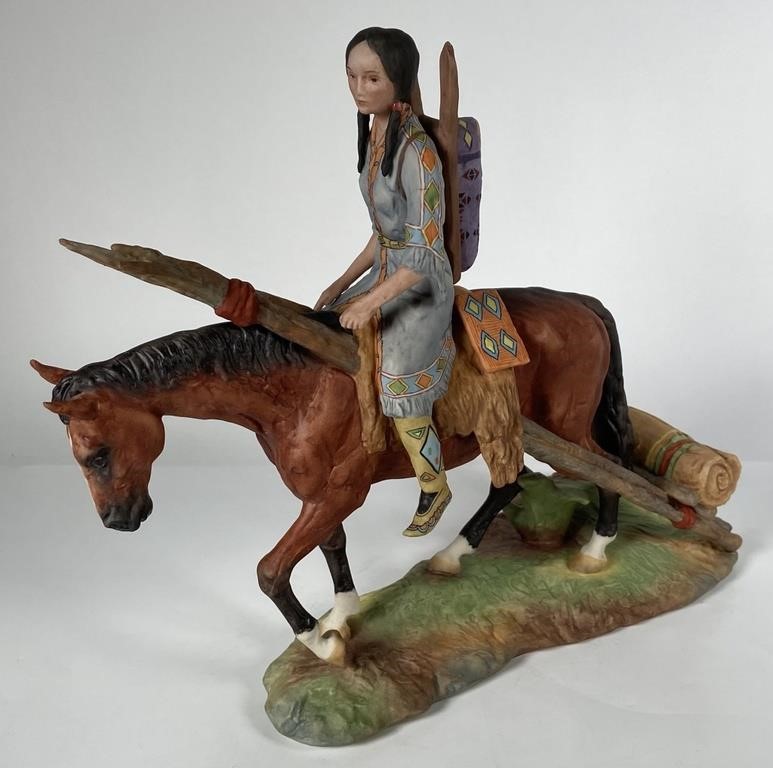 LASZLO ISPANKY "ON THE TRAIL" PORCELAIN