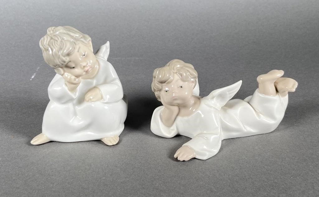 (2) LLADRO ANGEL FIGURINES #4541