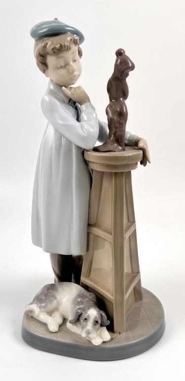 LLADRO 5358 LITTLE SCULPTOR PORCELAIN