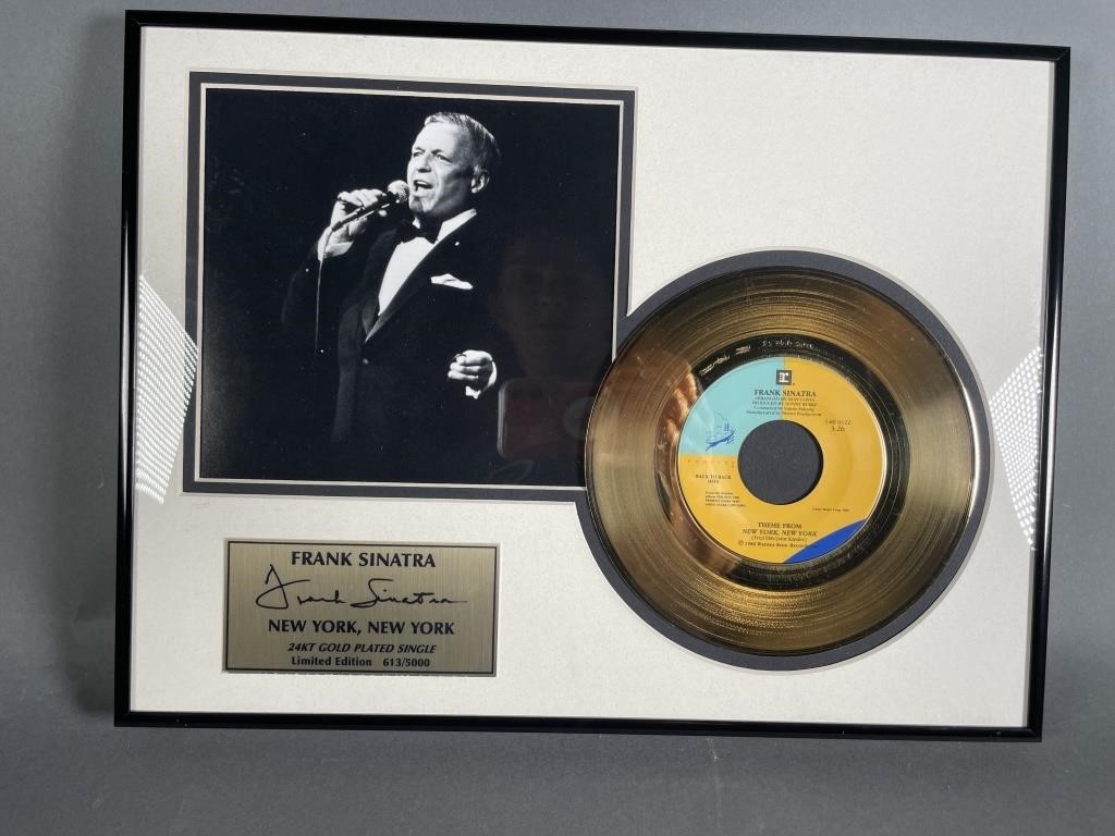 SINATRA FRAMED GOLD PLATED RECORDGold 3641e9