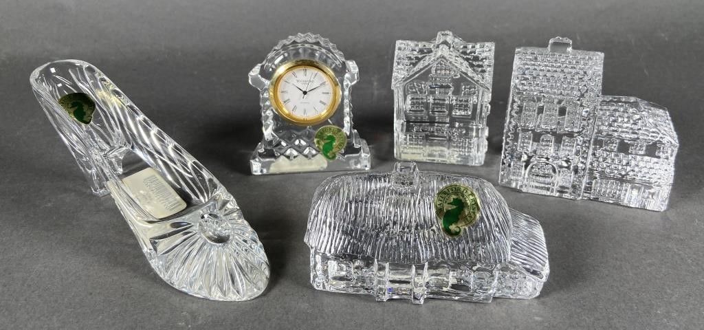  5 WATERFORD CRYSTAL PIECES  364233