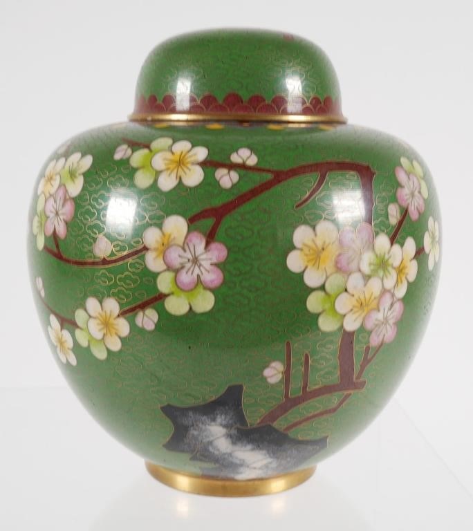 CHINESE CLOISONN GINGER JARChinese 364281