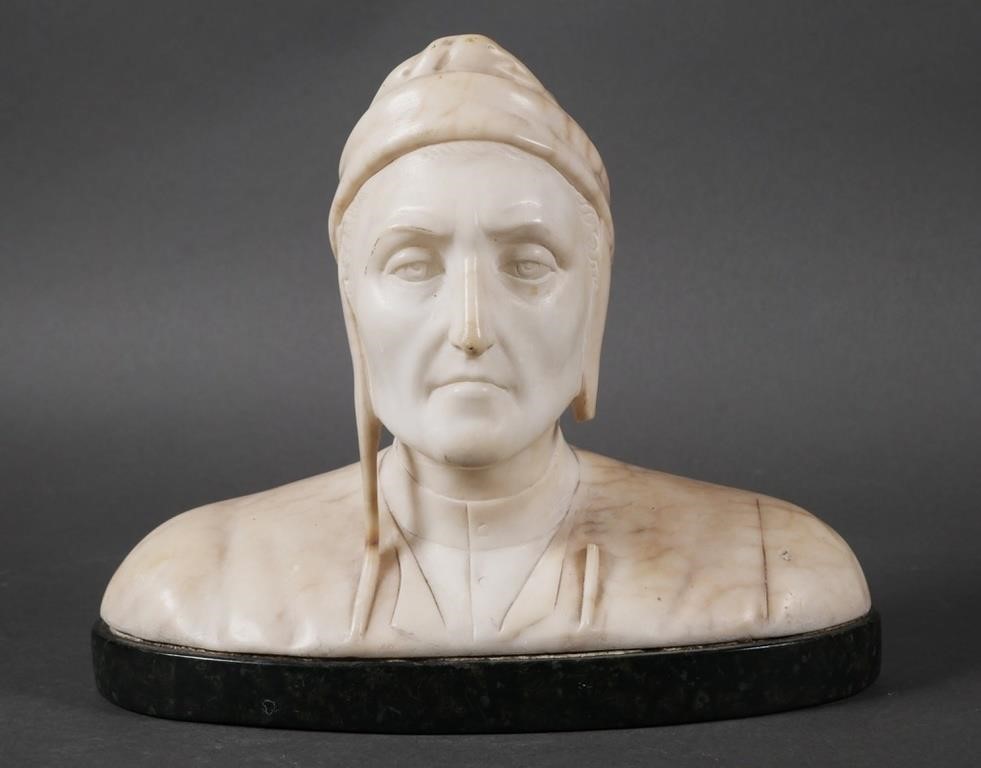 MARBLE BUST OF DANTEBust of Dante 3642ac