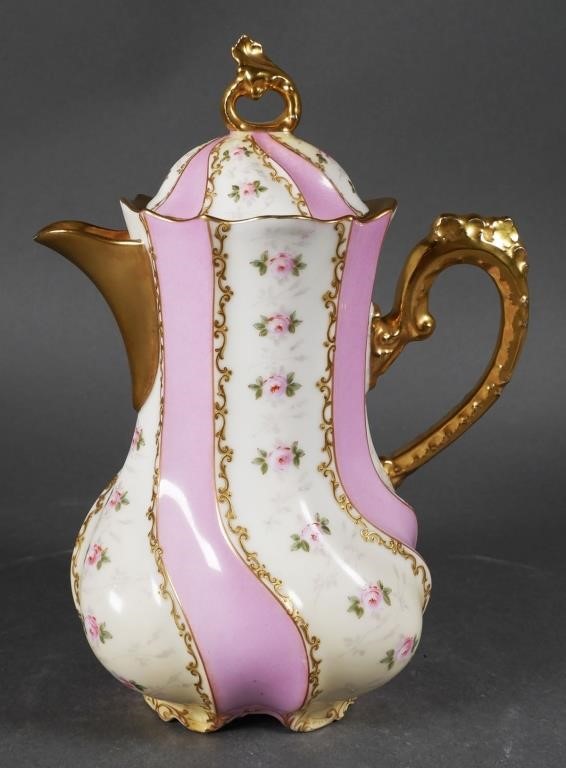 ANTIQUE C. AHRENFELDT LIMOGES CHOCOLATE