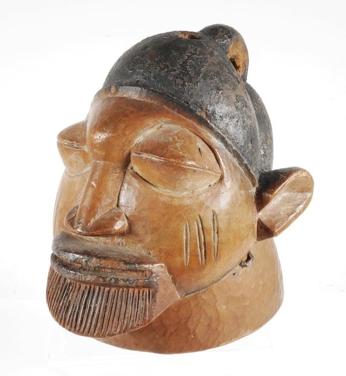 ANTIQUE MAKONDE LIPICO MASK MOZAMBIQUEOld