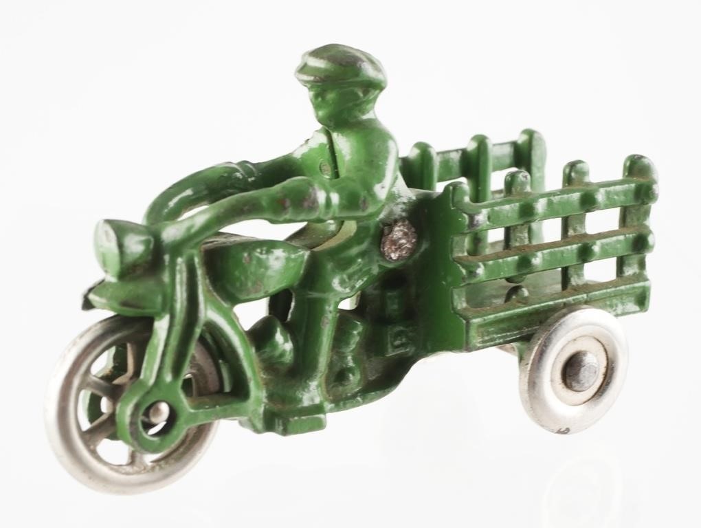 HUBLEY CAST IRON TOY COP MOTORCYCLE