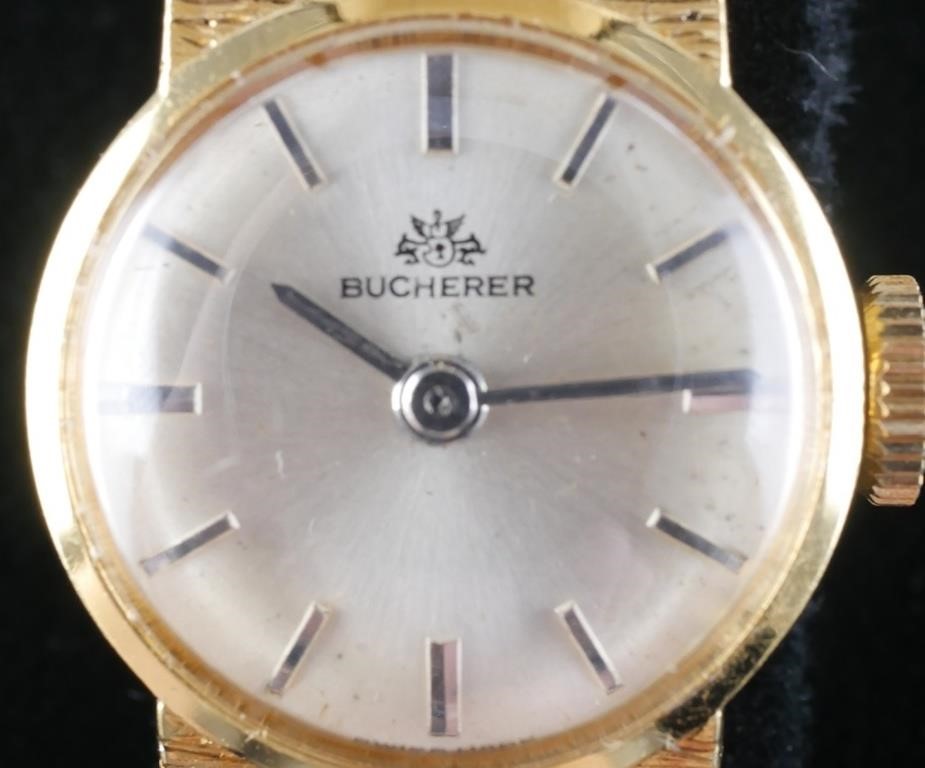 WOMENS BUCHERER 18K YELLOW GOLD WATCHLadies