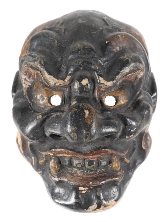 JAPANESE ONI MASKAntique Japanese