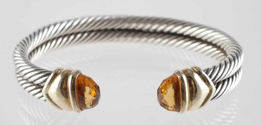 DAVID YURMAN STERLING 14K CITRINE 36439a