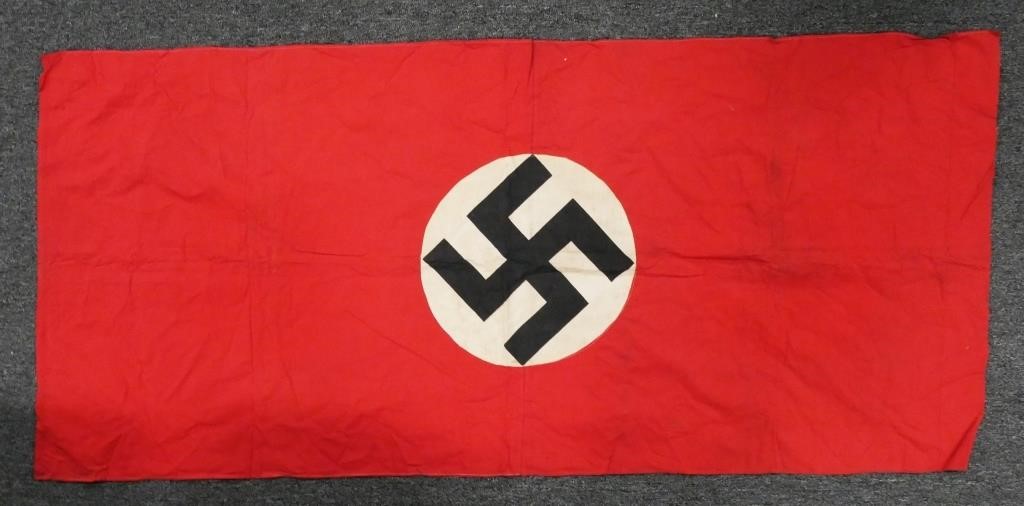 (2) GERMAN NAZI FLAGS WWII WAR