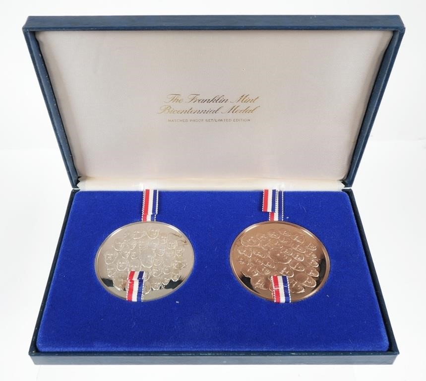 FRANKLIN MINT BICENTENNIAL MEDALS  3643b9