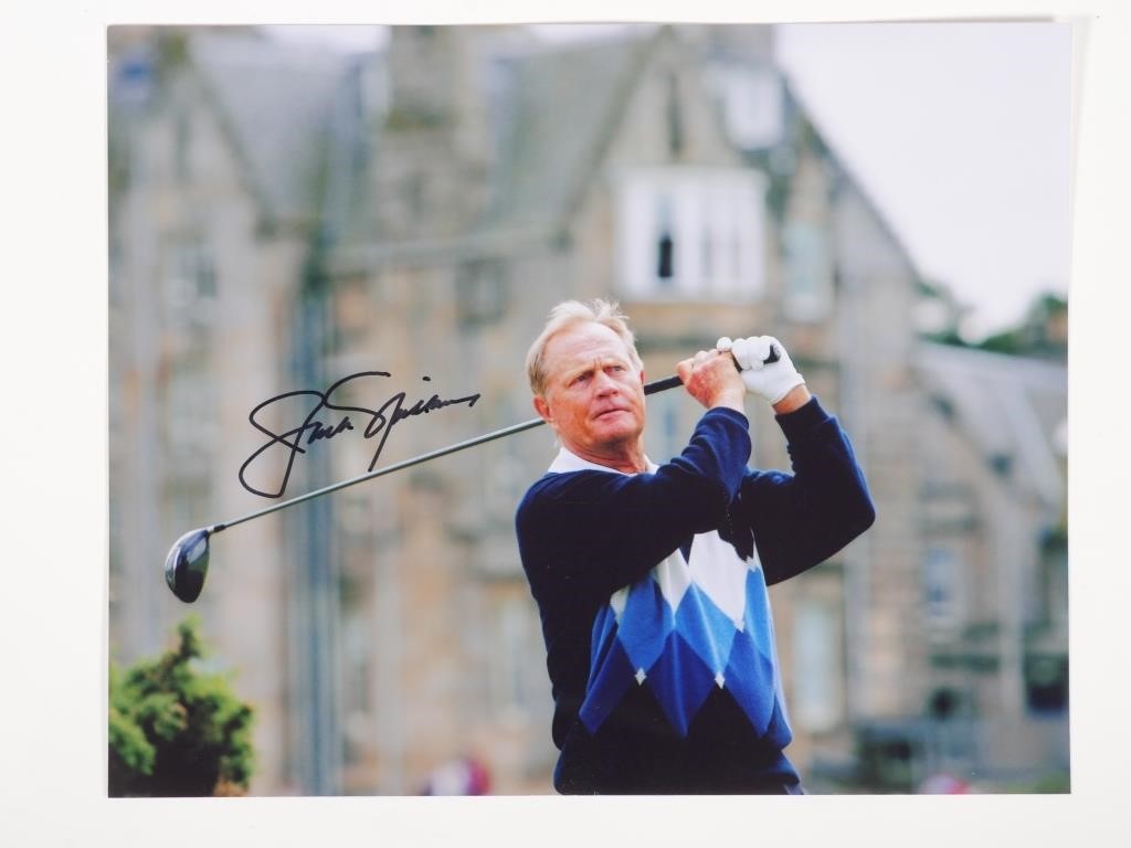 JACK NICKLAUS SIGNED PHOTO8x10 3643cd
