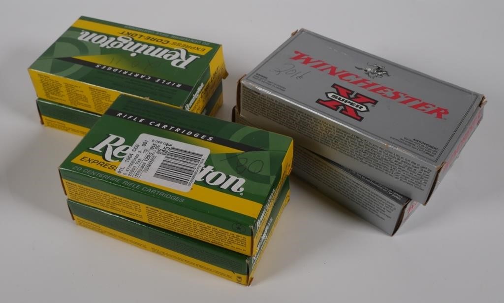 AMMO 30 06 7MM REM MAGFour boxes 364417