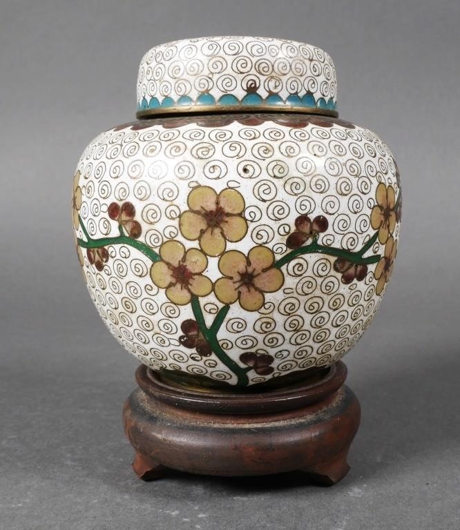 VINTAGE CHINESE CLOISONNE GINGER