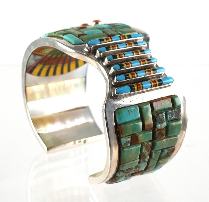 MODERN NAVAJO STYLE CUFF BRACELETDecorated 36444b