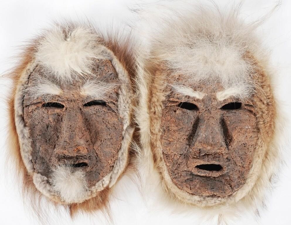  2 VINTAGE NATIVE AMERICAN ESKIMO 364487