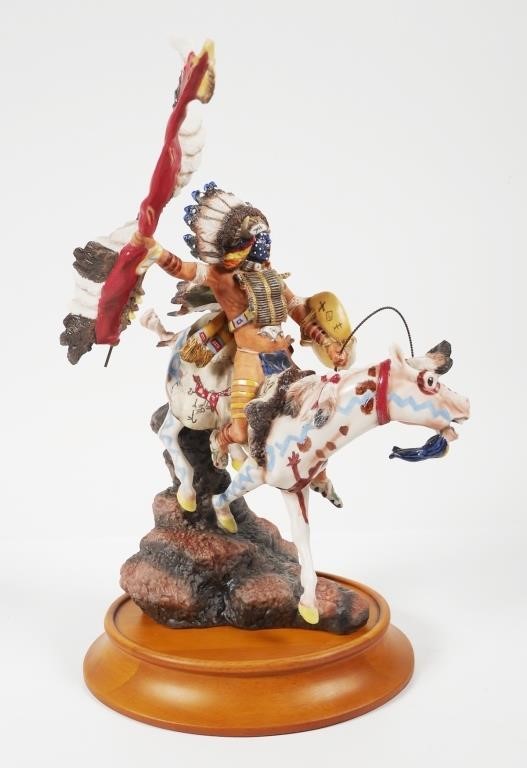 FRANKLIN MINT WAR CRY OF THE SIOUX 364488