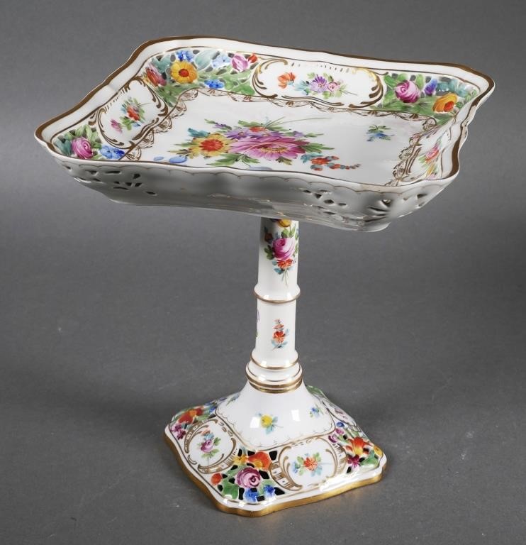 DRESDEN PORCELAIN COMPOTE STANDPorcelain 36448c