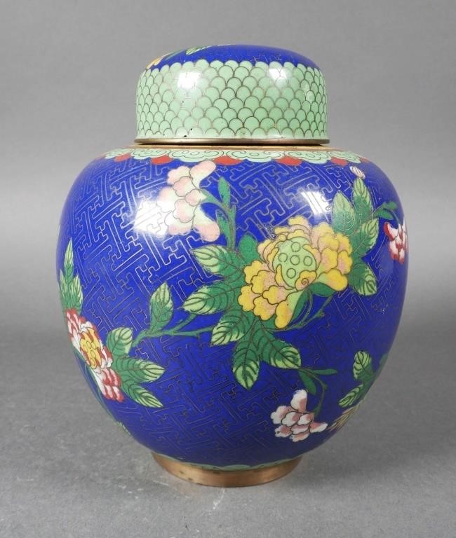 VINTAGE CHINESE CLOISONNE GINGER 36450f