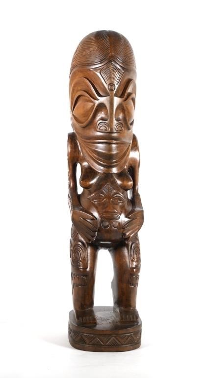 POLYNESIAN TIKI FERTILITY STATUE  364585