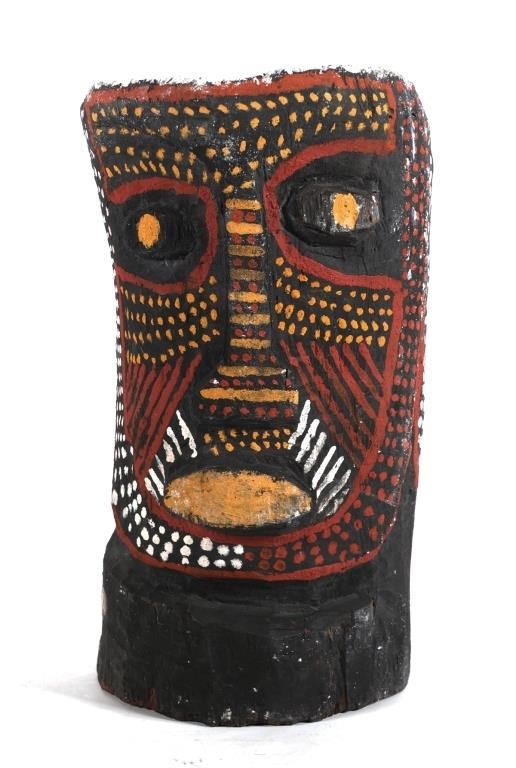 TIWI CARVED IRONWOOD BUST, AUSTRALIAN