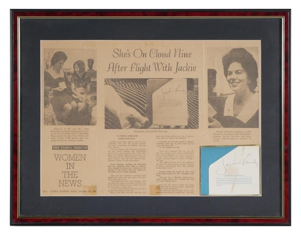 JFK WIFE JACKIE KENNEDY AUTOGRAPHJacqueline 3645b0