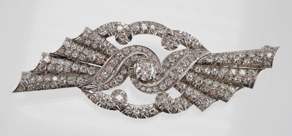 ART DECO PERIOD PLATINUM DIAMOND 3645be