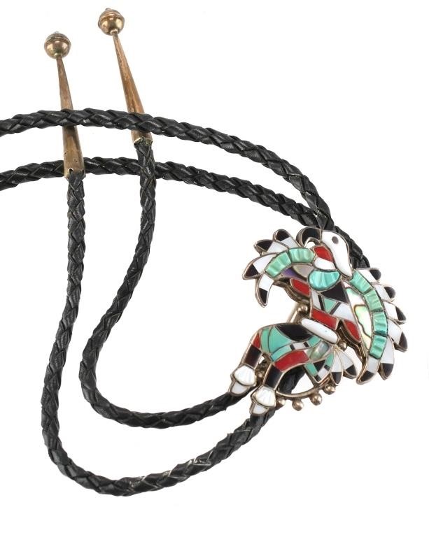 NATIVE AMERICAN ZUNI STERLING TURQUOISE 3645c2