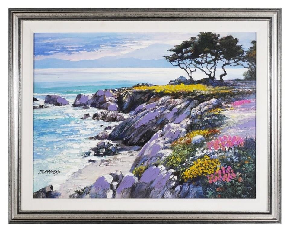 HOWARD BEHRENS EMBELLISHED CANVAS 3645e0