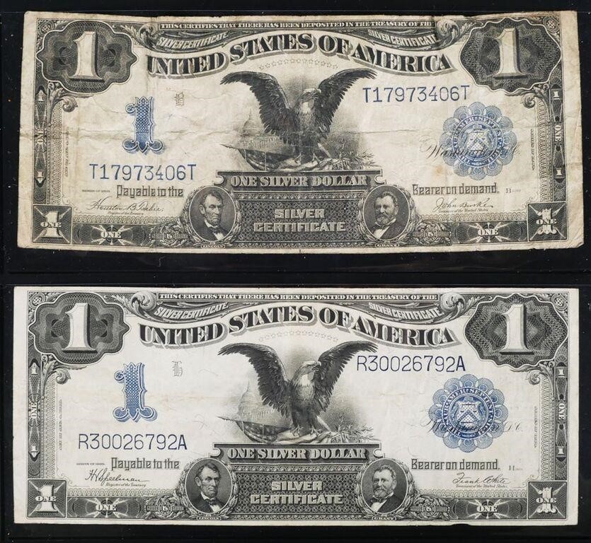 (2) SERIES 1899 BLACK EAGLE $1