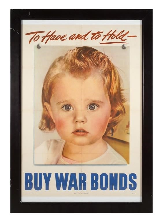 WAR BONDS POSTERLarge War Bonds