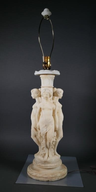 VINTAGE ALABASTER CLASSICAL FIGURAL 3646b0