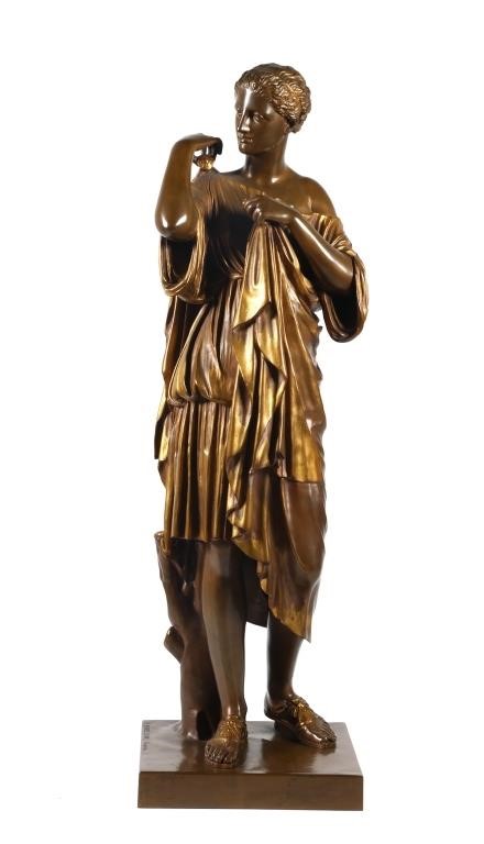 FERDINAND BARBEDIENNE BRONZE DIANA 364705